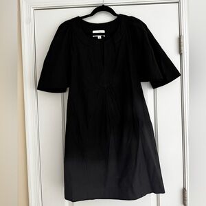 Pomander Place Black Short-Sleeve Midi Dress
